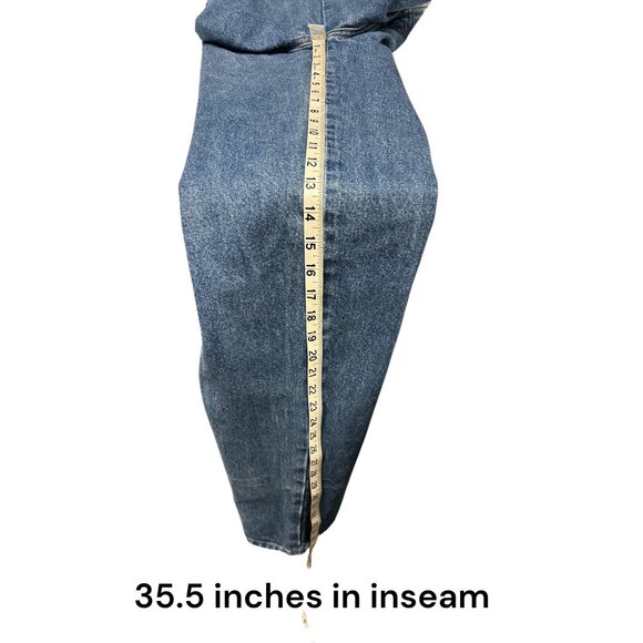 Vintage Rockies High-Waisted Blue Denim Jeans Made In USA Womens Straight Leg - Picture 9 of 9